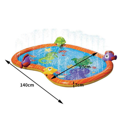 Large Kids Water Sprinkler Splash Pad Mat 55"