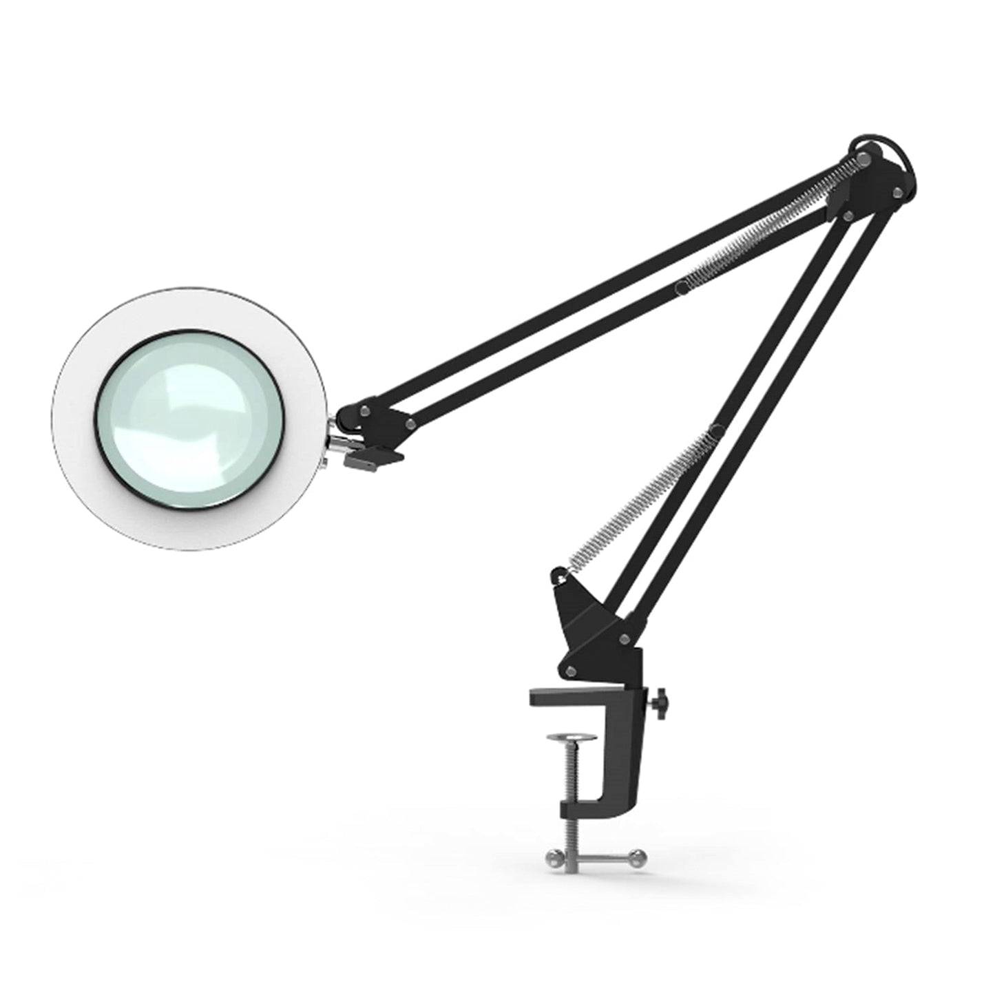 Flexible LED Lighted Magnifying Desk Glass Lamp