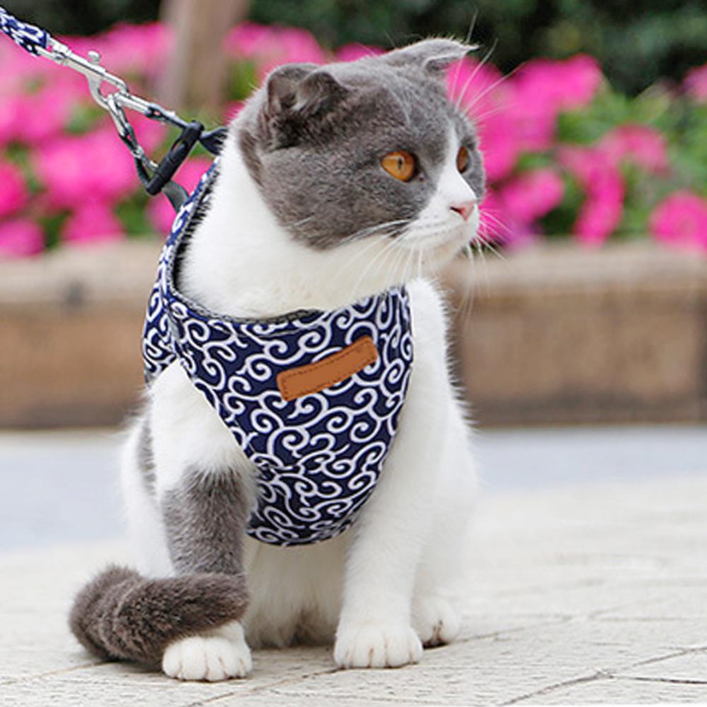 Escape Proof Cat Walking Vest Harness Leash