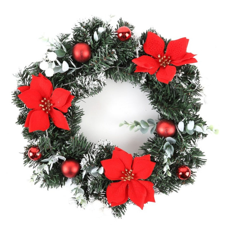 Artificial LED Lighted Christmas Hanging Wreath