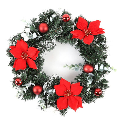 Artificial LED Lighted Christmas Hanging Wreath