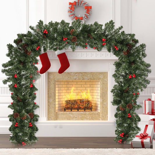 Large Holiday Christmas Pine Cone Mantle Garland