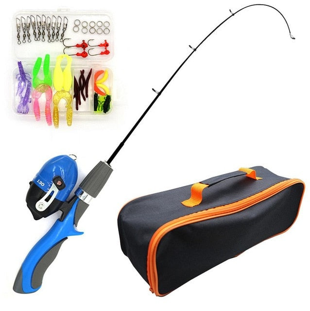 Kids Heavy Duty Telescopic Fishing Pole Kit