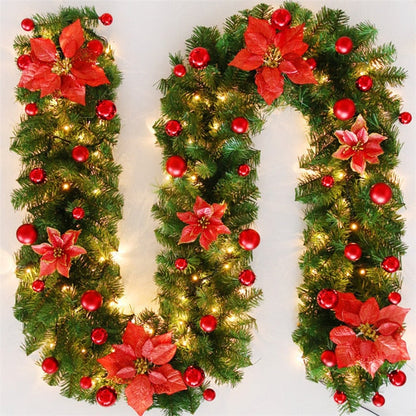 Premium Outdoor Christmas Decoration Garland 8 Ft