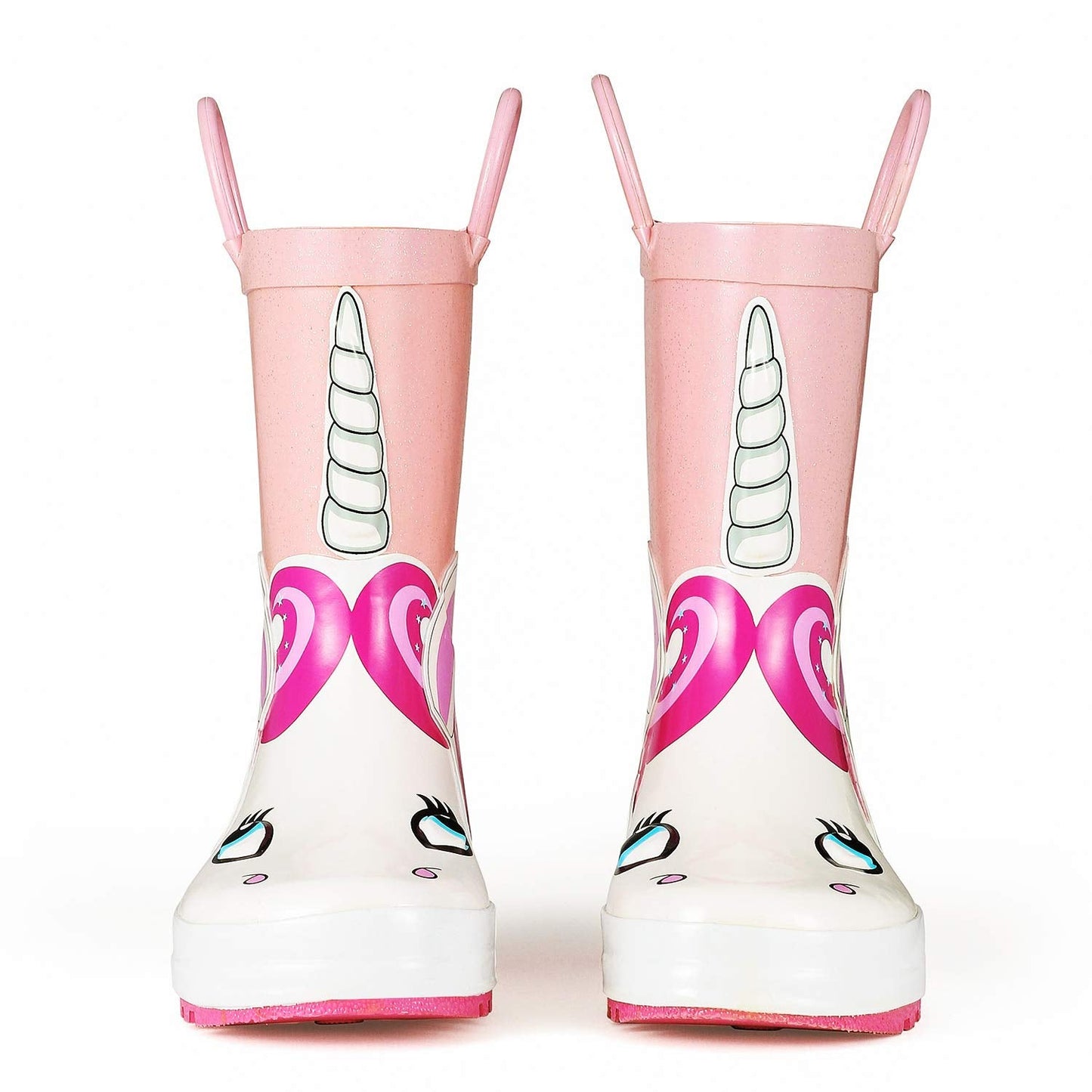 Comfortable Girls' Unicorn Waterproof Rain Boots