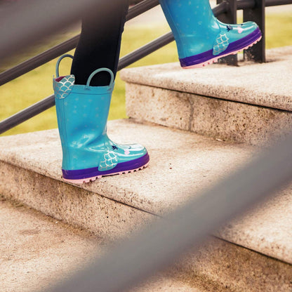 Comfortable Girls' Unicorn Waterproof Rain Boots