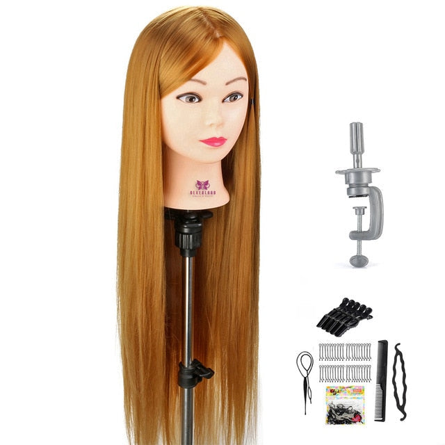 Ultimate Hair Styling Cosmetology Practice Mannequin Head With Hair.