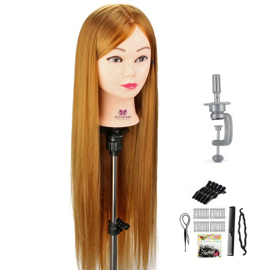 Ultimate Hair Styling Cosmetology Practice Mannequin Head With Hair.