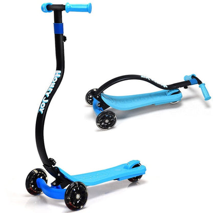 Kids Curved Foldable Riding Kick Scooter