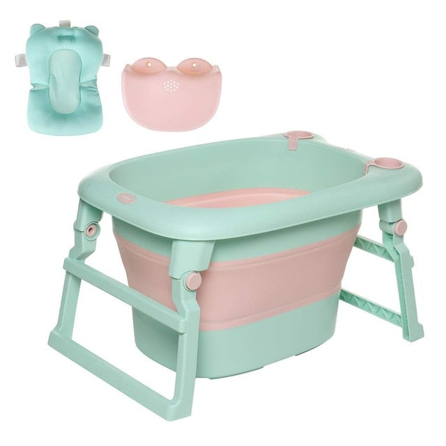 Large Portable Folding Collapsible Baby Bathtub