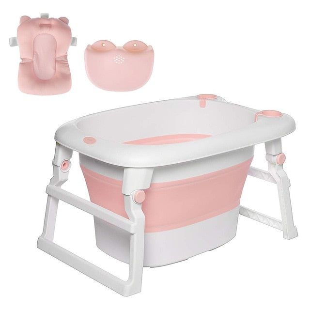 Large Portable Folding Collapsible Baby Bathtub