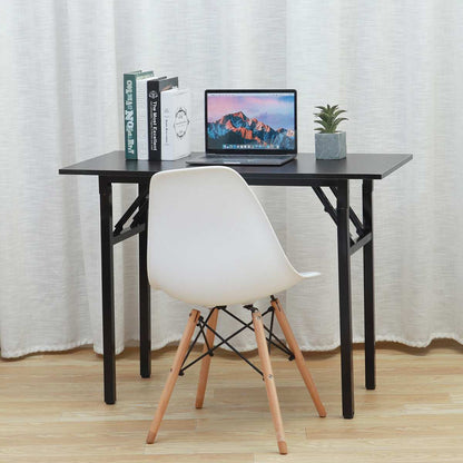 Premium Folding Wooden Computer Space Workstation Desk