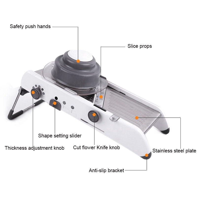 Food Mandoline Slicer & Cutter Kitchen Tool