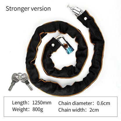 Foldable Bike Chain Cable Metal Lock