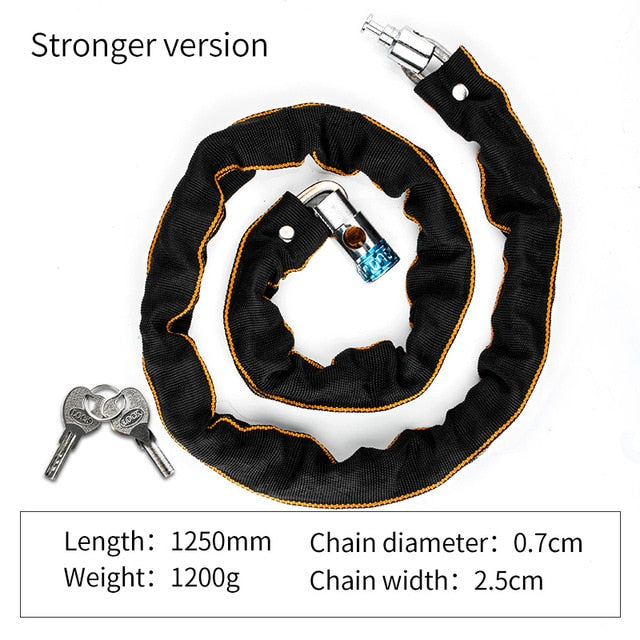 Foldable Bike Chain Cable Metal Lock