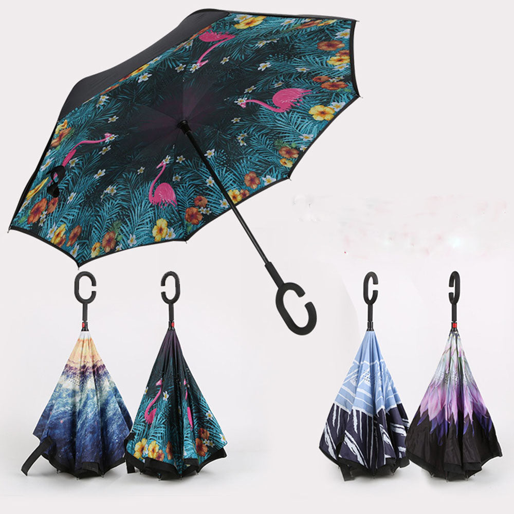 Upside Down Inverted Rain Umbrella