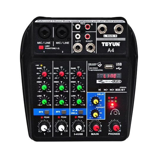 Small Audio Sound Digital Microphone Mixer 48V