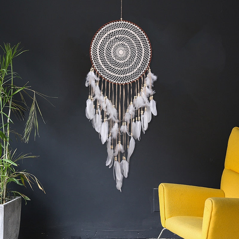 Large Crochet Native American Dream Catcher