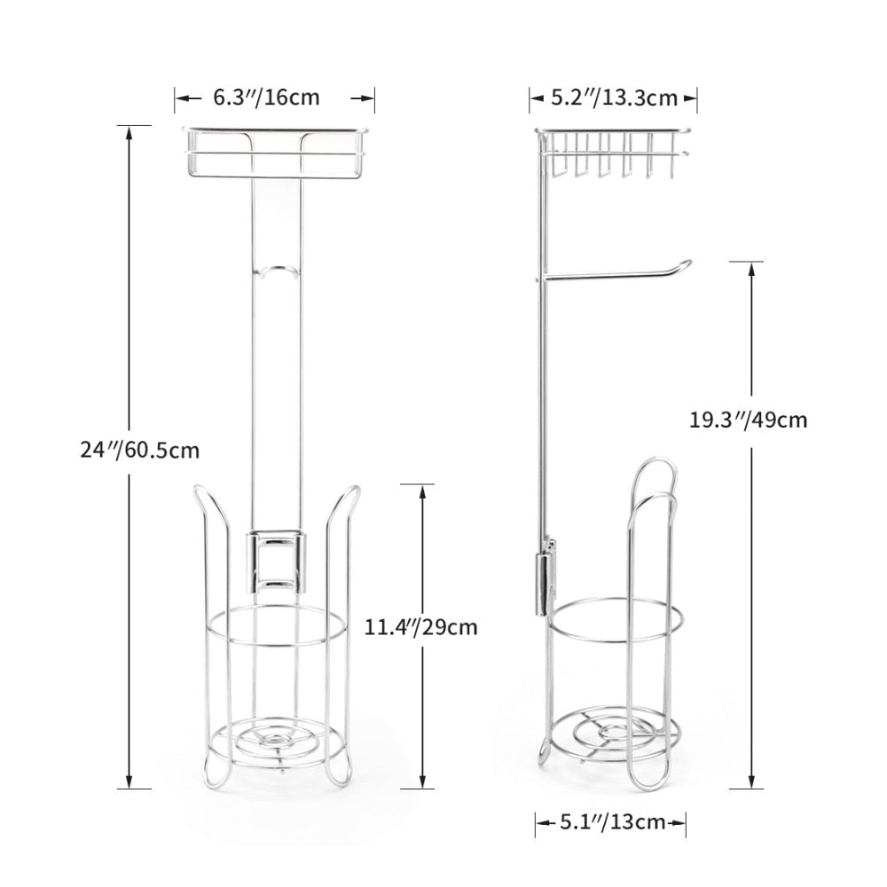 Free Standing Toilet Paper Roll Holder