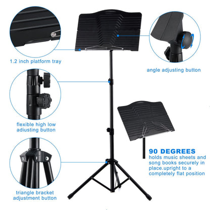 Portable Folding Sheet Music Stand