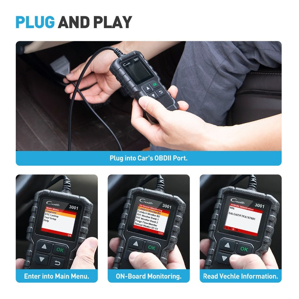 OBD2 Car Diagnostic Code Scanner Tool