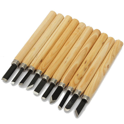 Wood Carving Chisel Knife Set 10 Pcs