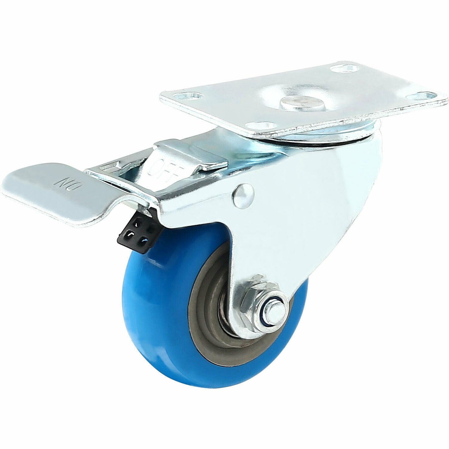 Heavy Duty Locking Polyurethane Caster Wheels 3" - Set of 4