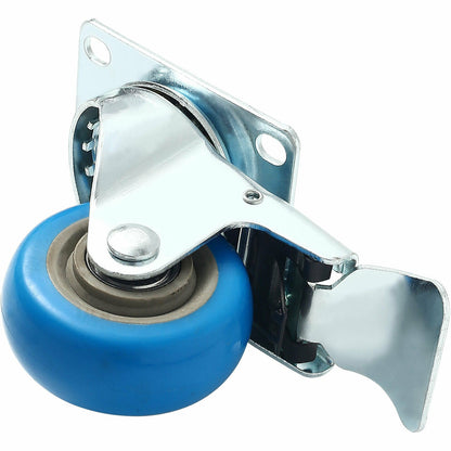 Heavy Duty Locking Polyurethane Caster Wheels 3" - Set of 4