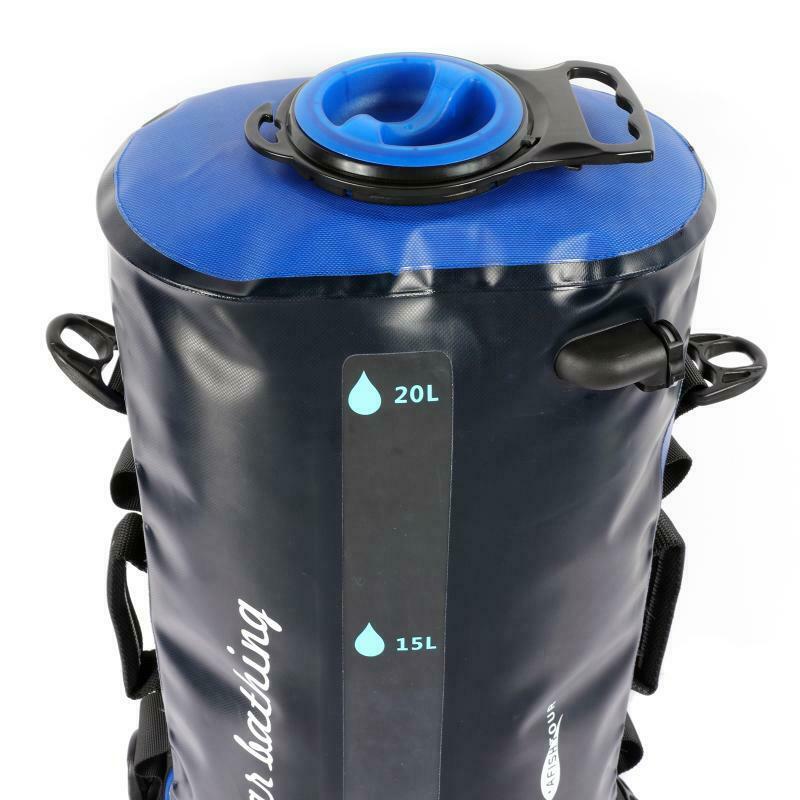 Large Outdoor Camping Solar Shower Bag With Pump