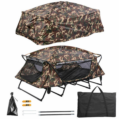 Large Folding Camping Off The Ground Double Tent Cot