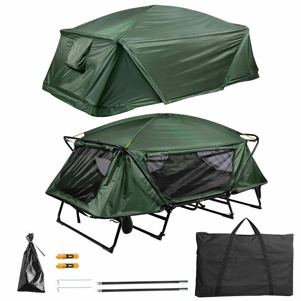 Large Folding Camping Off The Ground Double Tent Cot