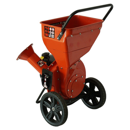 Powerful Gas Powered Tree Wood Chipper Shredder 196cc