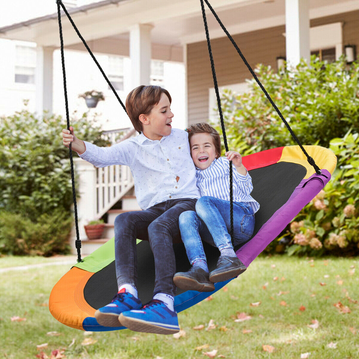 Adjustable Giant Flying Oval Saucer Tree Swing 60"