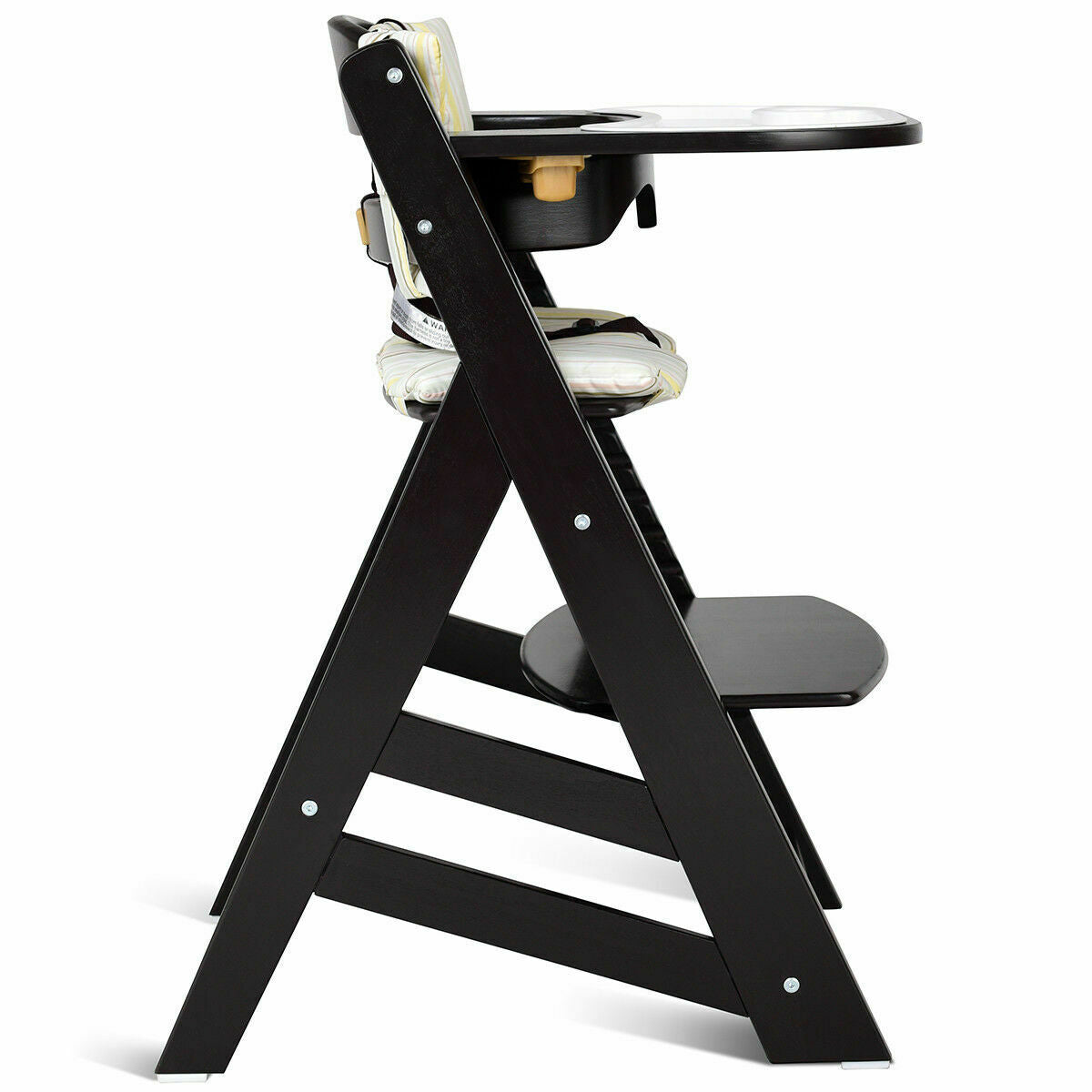 Modern Wooden Space Saving Foldable Baby Feeding High Chair