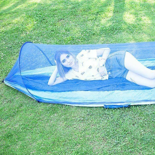 Portable Camping Travel Parachute Hammock With Mosquito Net