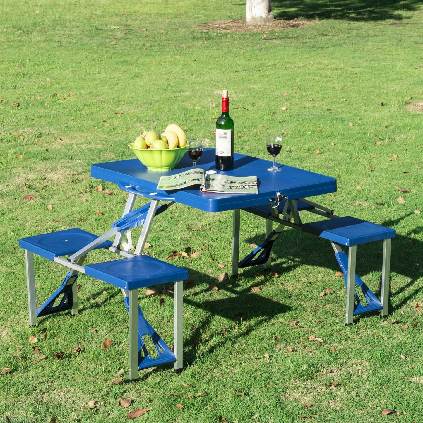 Portable Folding Collapsible Picnic Table And Chairs Bench Set