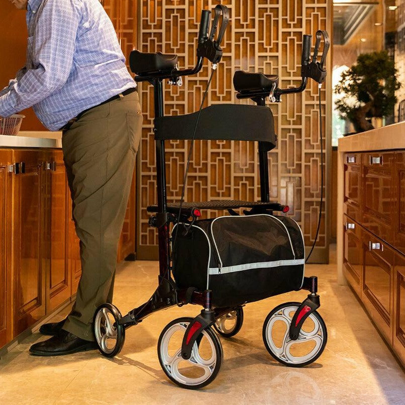 Upgraded Standing Upright Senior Straight Walker