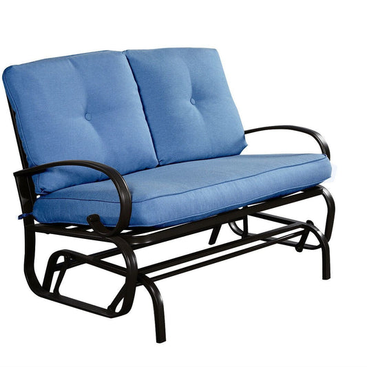 Large Spacious Outdoor Porch Glider Rocking Cushioned Bench