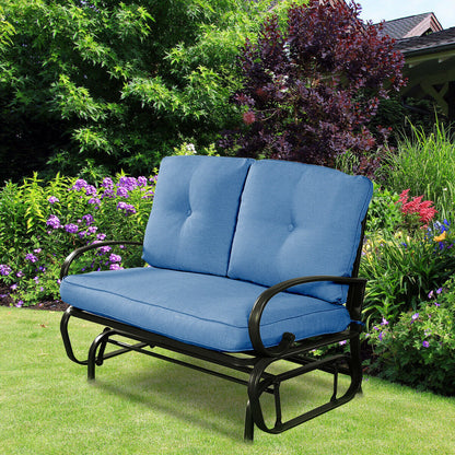 Large Spacious Outdoor Porch Glider Rocking Cushioned Bench