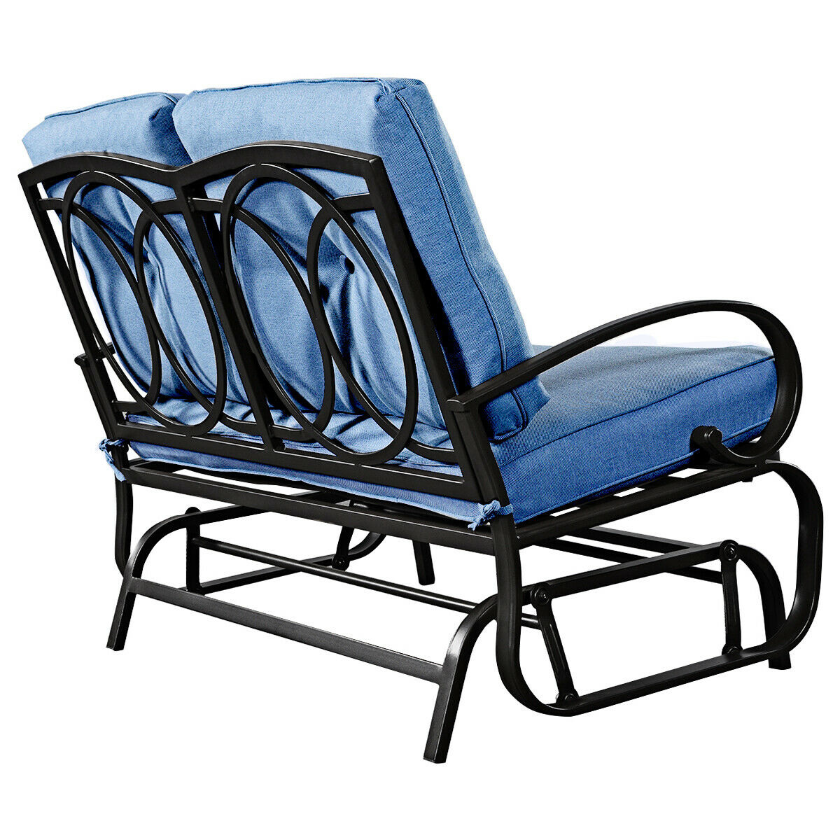 Large Spacious Outdoor Porch Glider Rocking Cushioned Bench