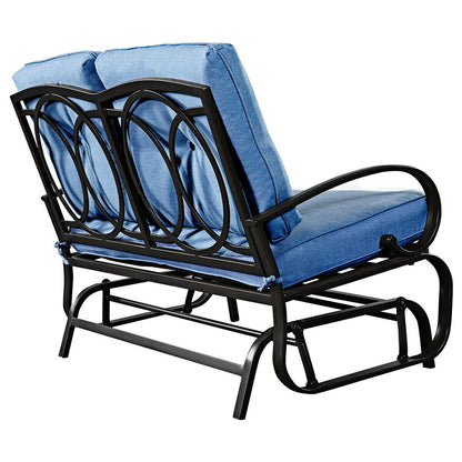 Large Spacious Outdoor Porch Glider Rocking Cushioned Bench