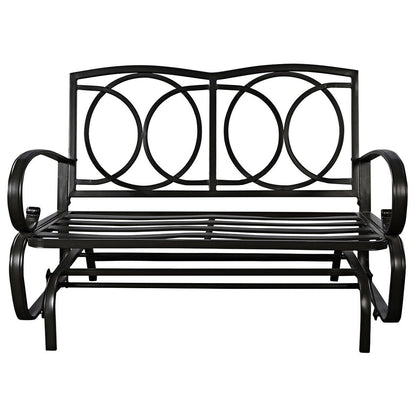 Large Spacious Outdoor Porch Glider Rocking Cushioned Bench