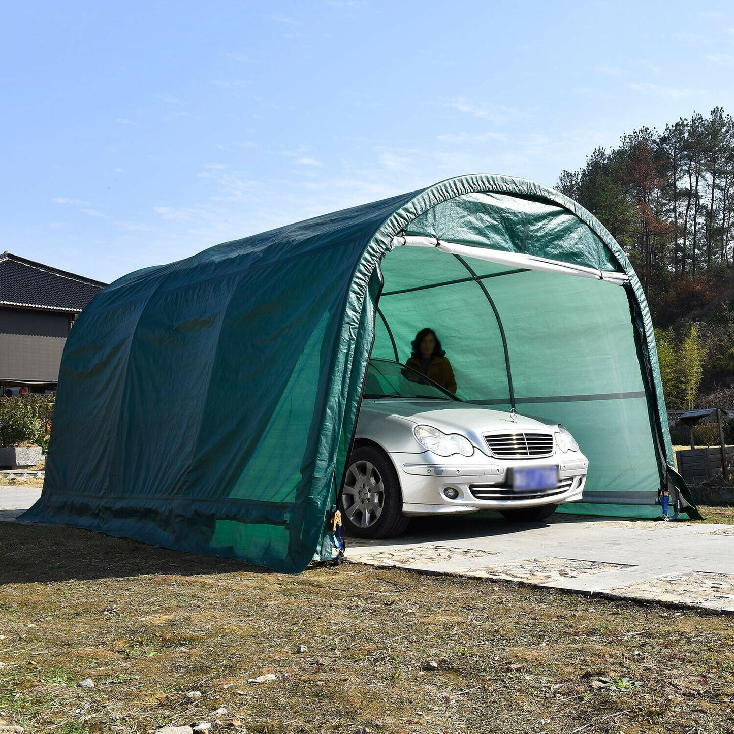 Large Spacious Heavy Duty Carport Garage Shelter Tent