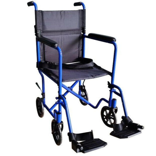 Super Lightweight Portable Folding Transport Wheelchair