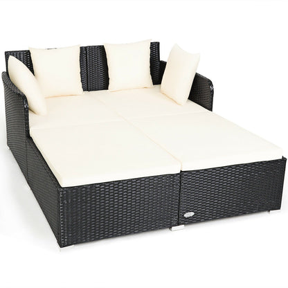 Large Modern Outdoor Patio Furniture Cushioned Daybed