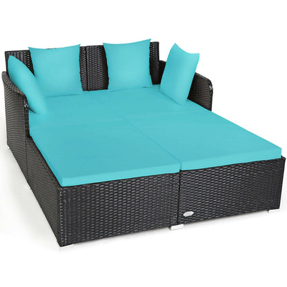 Large Modern Outdoor Patio Furniture Cushioned Daybed