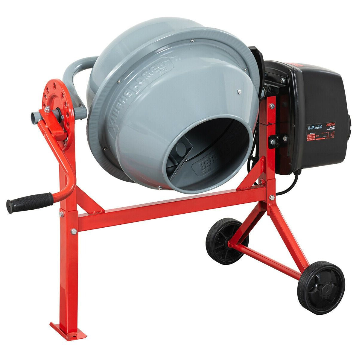 Heavy Duty Portable Electric Concrete Cement Mixer Barrel