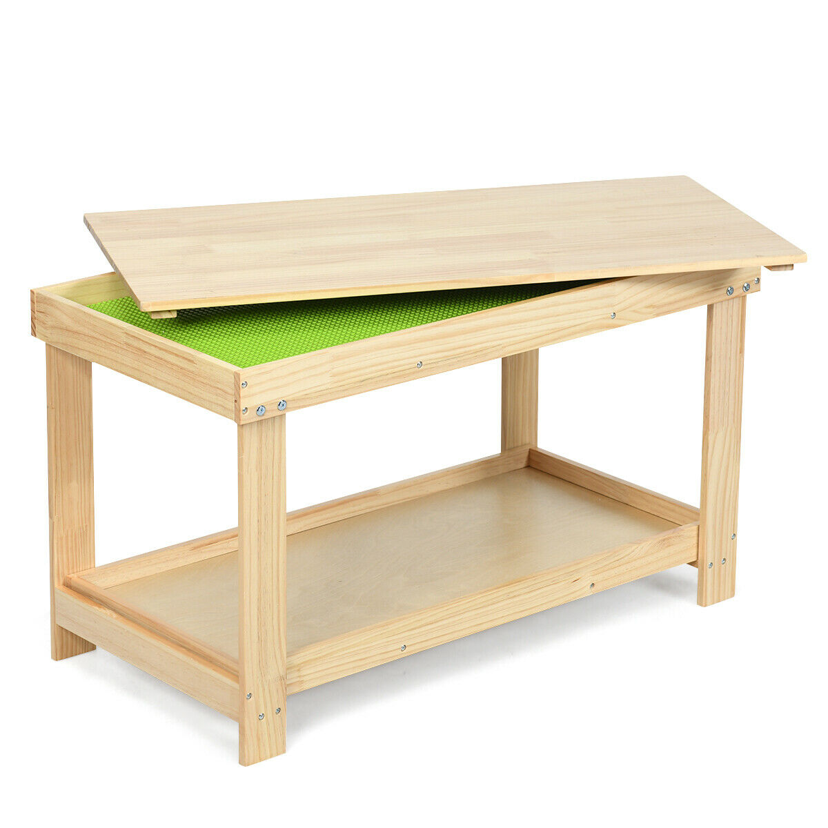 Large Kids Wooden Activity Learning Play Table