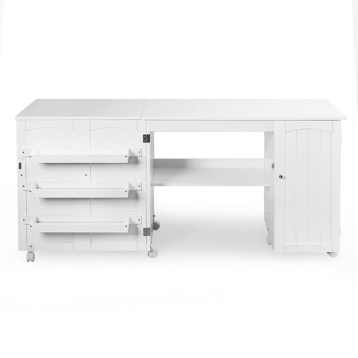 Ultimate Folding Sewing Cutting Machine Table With Storage