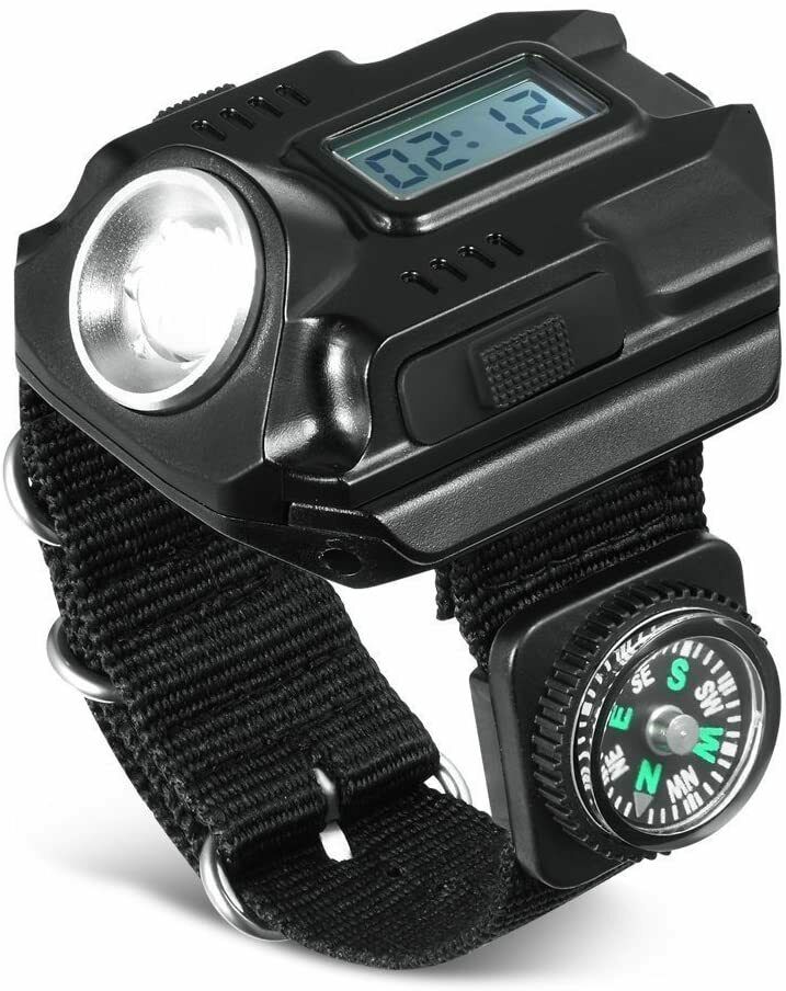 Heavy Duty Outdoor Rechargeable Tactical Military Hiking Watch